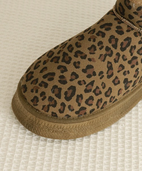 Miniministore(ミニミニストア)の「厚底ムートンブーツ レオパード柄 裏起毛(ブーツ・レディース・キャメル/ベージュ・23.0cm/23.5cm/24.0cm/24.5cm/25.0cm/25.5cm)」の22枚目の写真