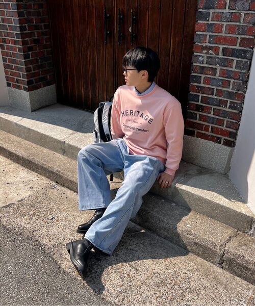 CHASECULT(チェイスカルト)の「ユニセックスエッセンシャルロゴスウェットシャツ-ピンク(スウェット・メンズ・PINK・90/100/95/105)」の6枚目の写真