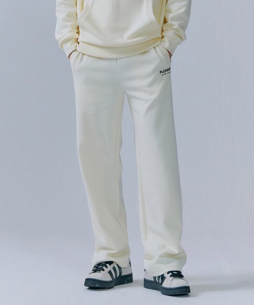 CHASECULT(チェイスカルト)の「共用レタリングストレートパンツ-CEZU7204B05(スウェットパンツ・メンズ・オートミール・67/70/76/82)」の4枚目の写真