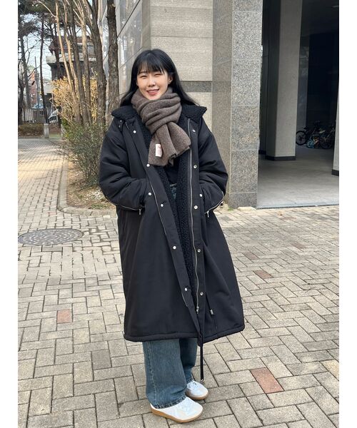 MUSINSA STANDARD WOMAN（ムシンサスタンダードウーマン）の「ウィメンズスリムクルーネック長袖Tシャツ[ブラック]（Tシャツ/カットソー・レディース・その他・SMALL/MEDIUM/LARGE/X-SMALL/X-LARGE）」の16枚目の写真