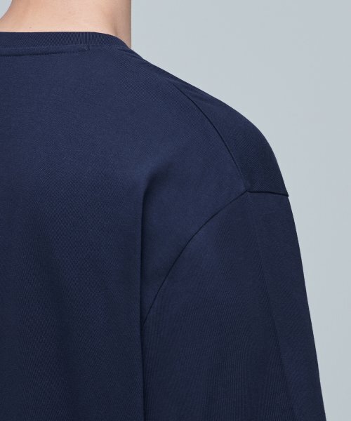MUSINSA STANDARD（ムシンサスタンダード）の「リラックスフィットクルーネックTシャツ2 [ネイビー]（Tシャツ/カットソー・メンズ・その他・MEDIUM/LARGE/X-LARGE/XX-LARGE/XXX-LARGE/SMALL）」の6枚目の写真