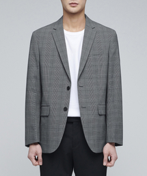 MUSINSA STANDARD（ムシンサスタンダード）の「グレンチェックベーシックブレザー[ミディアムグレー]（テーラードジャケット）」