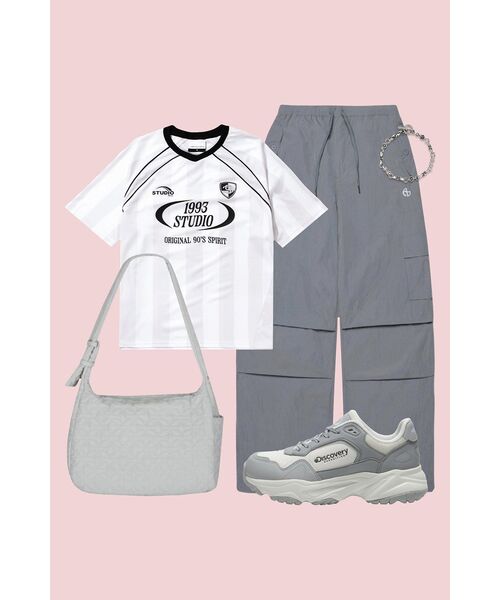 NOMANUAL(NOMANUAL)の「N.S.C PARACHUTE PANTS - GRAY(スウェットパンツ・レディース・その他・SMALL/MEDIUM/LARGE/X-SMALL)」の3枚目の写真
