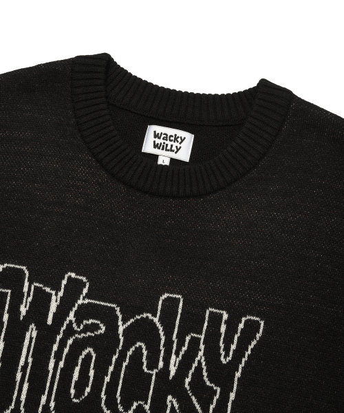 Wacky WiLLy(ワッキーウィリー)の「タイポフルオーバースウェット ブラック(ニット/セーター・レディース・その他・SMALL/MEDIUM/LARGE/X-LARGE)」の4枚目の写真