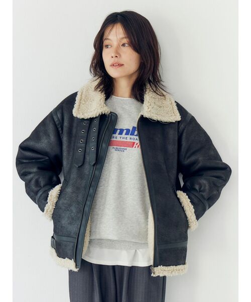 Ungrid(アングリッド)の「ロゴルーズスウェット(スウェット・レディース・イエロー/ライトグレー/ブラウン・FREE)」の9枚目の写真