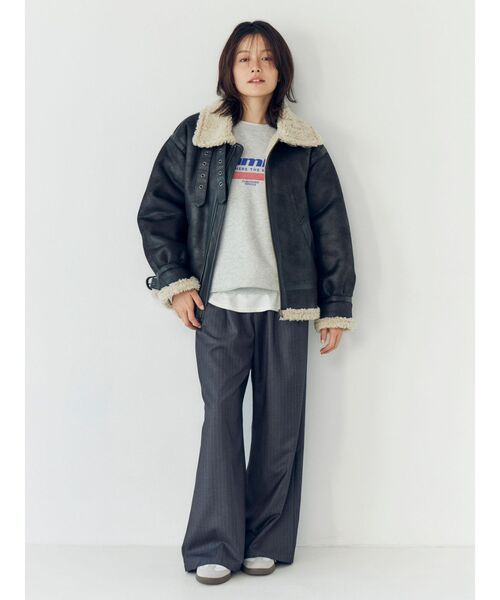 Ungrid(アングリッド)の「ロゴルーズスウェット(スウェット・レディース・イエロー/ライトグレー/ブラウン・FREE)」の10枚目の写真