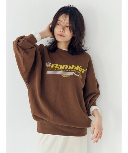 Ungrid(アングリッド)の「ロゴルーズスウェット(スウェット・レディース・イエロー/ライトグレー/ブラウン・FREE)」の11枚目の写真