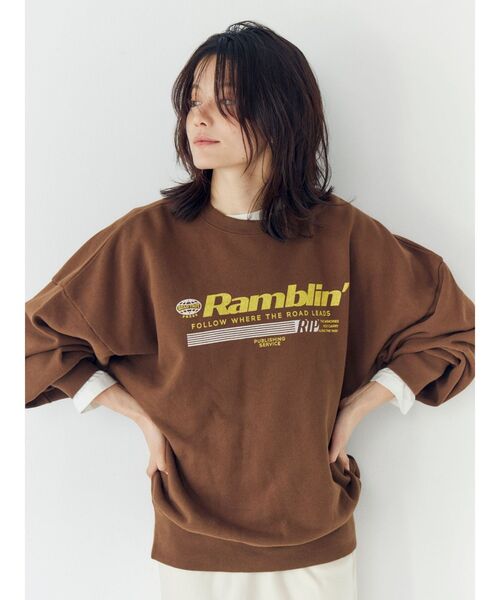 Ungrid(アングリッド)の「ロゴルーズスウェット(スウェット・レディース・イエロー/ライトグレー/ブラウン・FREE)」の12枚目の写真