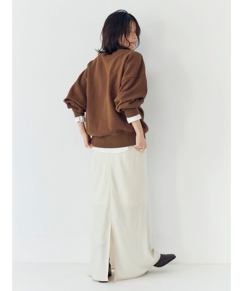 Ungrid(アングリッド)の「ロゴルーズスウェット(スウェット・レディース・イエロー/ライトグレー/ブラウン・FREE)」の16枚目の写真