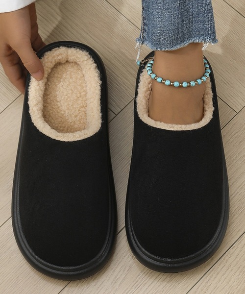 DAY CLOSET（デイ クローゼット）の「【男女兼用/柔らかソール】ムートン風フェイクスウェードボアスリッパ レディース メンズ（ルームシューズ/スリッパ・レディース・ブラック/ブラウン/ライトブラウン・24.0cm/23.0cm/26.0cm/25.0cm/27.0cm）」の15枚目の写真