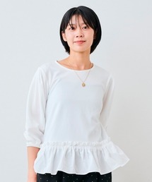 ＩＥＤＩＴ　コーデ甘く華やぐ　フリルヘムトップス