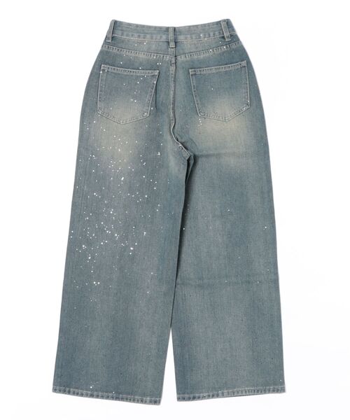 GORGE(ゴージ)の「《ラメ飛ばしデニム》レディース ストレートパンツ ノンストレッチ クール見え 秋冬(その他パンツ・レディース・ブラック/ブルー・S/M)」の11枚目の写真