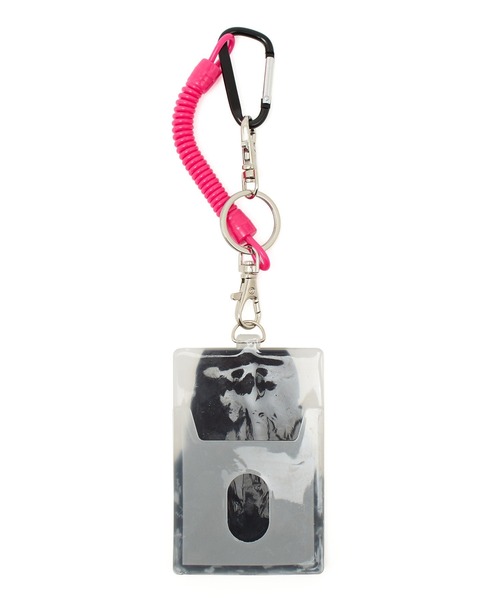 X-girl（エックスガール）の「FACE POSTER RUBBER PASS CASE（パスケース・レディース・ピンク/ブラック・ONE SIZE）」の5枚目の写真