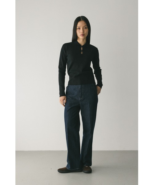 STYLEMIXER（スタイルミキサー）の「2WAYネックニットトップ（ニット/セーター・レディース・アイボリー/ブラック/サックスブルー/グレー・FREE）」の12枚目の写真