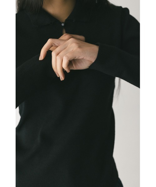 STYLEMIXER（スタイルミキサー）の「2WAYネックニットトップ（ニット/セーター・レディース・アイボリー/ブラック/サックスブルー/グレー・FREE）」の19枚目の写真