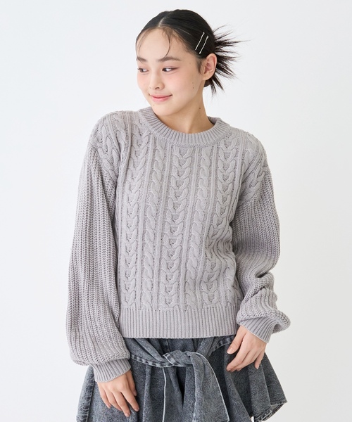 アトリエgg⭐︎グレー⭐︎ニット⭐︎トップス⭐︎1ハーフ アトリエgg
