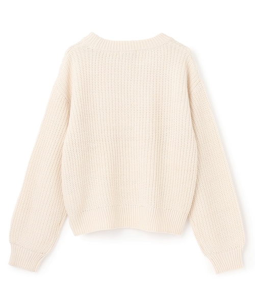 LOVETOXIC（ラブトキシック）の「【GOODPRICE】ケーブルニットプルオーバー（ニット/セーター・キッズ・エンジ/トップグレー/ブラック/アイボリー・S:140cm/M:150cm/L:160cm/130cm）」の15枚目の写真