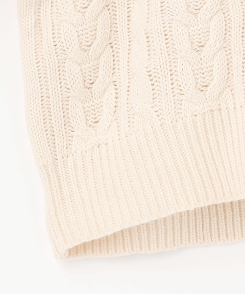 LOVETOXIC（ラブトキシック）の「【GOODPRICE】ケーブルニットプルオーバー（ニット/セーター・キッズ・エンジ/トップグレー/ブラック/アイボリー・S:140cm/M:150cm/L:160cm/130cm）」の18枚目の写真