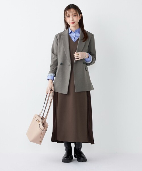 SHIPS Colors:ウールライク ダブルボタン ジャケット2（セットアップ