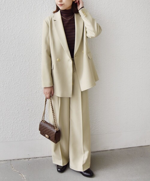 SHIPS Colors:ウールライク ダブルボタン ジャケット2（セットアップ