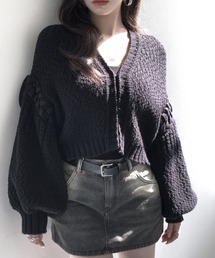 VEILA（ヴェイラ）の「クロップドニットカーディガン（カーディガン/ボレロ）」