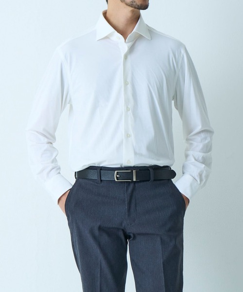 TETE HOMME(テットオム)の「リラックスフィット レーヨンホリゾンタルカラーシャツ(シャツ/ブラウス・メンズ・ホワイト/チャコールグレー/ネイビー・LARGE/X-LARGE/MEDIUM)」の8枚目の写真