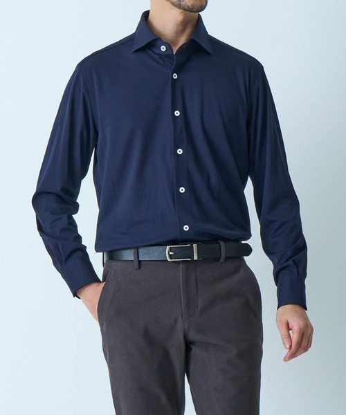 TETE HOMME(テットオム)の「リラックスフィット レーヨンホリゾンタルカラーシャツ(シャツ/ブラウス・メンズ・ホワイト/チャコールグレー/ネイビー・LARGE/X-LARGE/MEDIUM)」の9枚目の写真