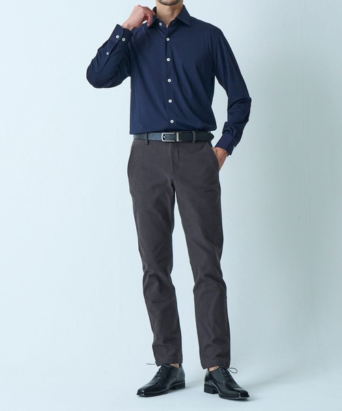 TETE HOMME(テットオム)の「リラックスフィット レーヨンホリゾンタルカラーシャツ(シャツ/ブラウス・メンズ・ホワイト/チャコールグレー/ネイビー・LARGE/X-LARGE/MEDIUM)」の11枚目の写真