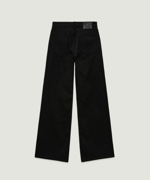LMOOD(エルムード)の「(W) デボンワイドデニムピュアブラック(デニムパンツ・レディース・その他・36/34/38)」の5枚目の写真
