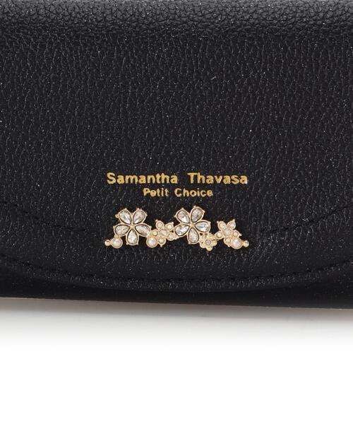 Samantha Thavasa Petit Choice(サマンサタバサ プチチョイス)の「ラメフラワービジュー キーケース(キーケース/キーアクセサリー・レディース・ブラック/ピンク/ホワイト・FREE)」の7枚目の写真