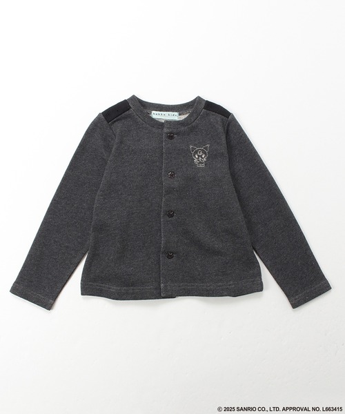 HAKKA KIDS（ハッカキッズ）の「【ハッカキッズ×サンリオキャラクターズ】ワンポイント刺繍裏毛カーディガン（カーディガン/ボレロ・キッズ・チャコールグレー/ピンク/イエロー/キナリ・100cm/110cm/120cm/130cm）」の3枚目の写真