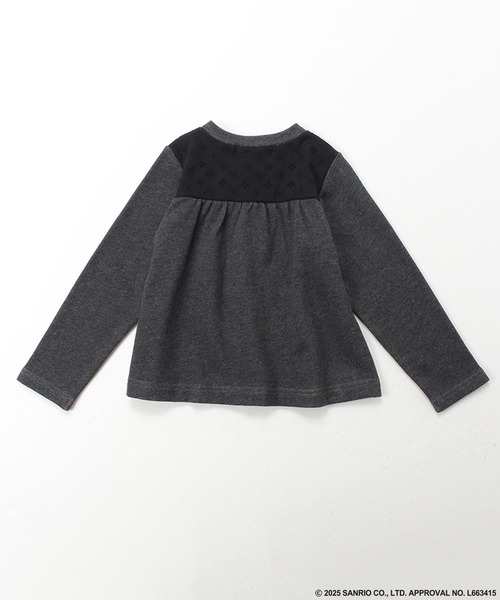 HAKKA KIDS（ハッカキッズ）の「【ハッカキッズ×サンリオキャラクターズ】ワンポイント刺繍裏毛カーディガン（カーディガン/ボレロ・キッズ・チャコールグレー/ピンク/イエロー/キナリ・100cm/110cm/120cm/130cm）」の7枚目の写真