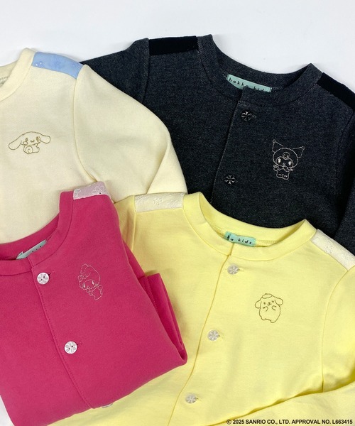 HAKKA KIDS（ハッカキッズ）の「【ハッカキッズ×サンリオキャラクターズ】ワンポイント刺繍裏毛カーディガン（カーディガン/ボレロ・キッズ・チャコールグレー/ピンク/イエロー/キナリ・100cm/110cm/120cm/130cm）」の11枚目の写真