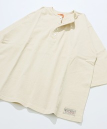 KRIFF MAYER（クリフメイヤー）の「【綿100％】ピグメント七分袖ヘンリーTシャツ（Tシャツ/カットソー）」