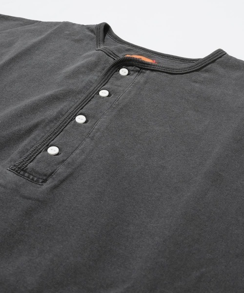 KRIFF MAYER（クリフメイヤー）の「【綿100％】ピグメント七分袖ヘンリーTシャツ（Tシャツ/カットソー・メンズ・グリーン/チャコール/パープル/サンドベージュ/オレンジ・LARGE/X-LARGE/MEDIUM）」の11枚目の写真