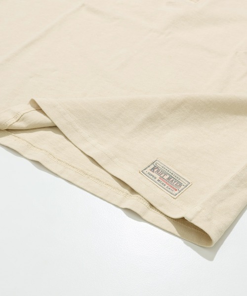 KRIFF MAYER（クリフメイヤー）の「【綿100％】ピグメント七分袖ヘンリーTシャツ（Tシャツ/カットソー・メンズ・グリーン/チャコール/パープル/サンドベージュ/オレンジ・LARGE/X-LARGE/MEDIUM）」の13枚目の写真