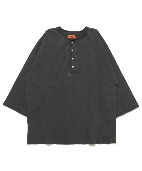 KRIFF MAYER（クリフメイヤー）の「【綿100％】ピグメント七分袖ヘンリーTシャツ（Tシャツ/カットソー・メンズ・グリーン/チャコール/パープル/サンドベージュ/オレンジ・LARGE/X-LARGE/MEDIUM）」の18枚目の写真