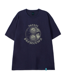 [ミスティックアイ]コットンルーズフィット半袖Tシャツ_スペースネイビー