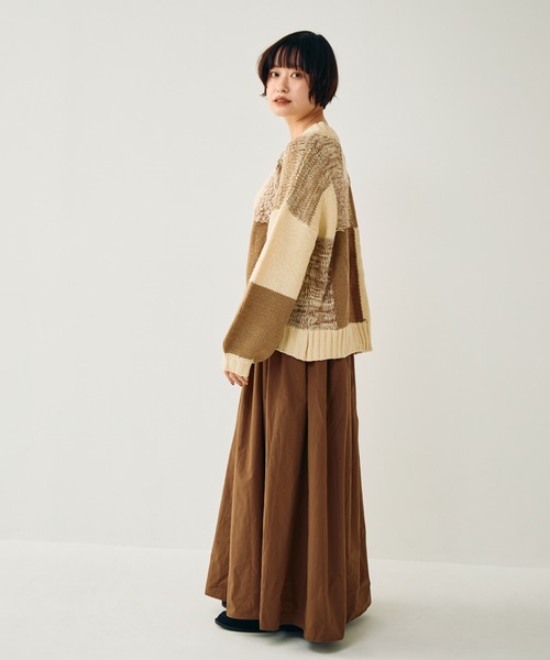 Crisp（クリスプ）の「ミックスニットカーディガン（カーディガン/ボレロ・レディース・アイボリー・FREE）」の12枚目の写真