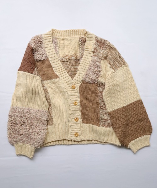 Crisp（クリスプ）の「ミックスニットカーディガン（カーディガン/ボレロ・レディース・アイボリー・FREE）」の20枚目の写真