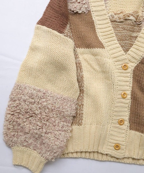 Crisp（クリスプ）の「ミックスニットカーディガン（カーディガン/ボレロ・レディース・アイボリー・FREE）」の22枚目の写真