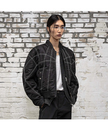 LMOOD（エルムード）の「エイトボールボンバージャケットジャンパー ブラック（MA-1）」