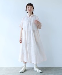 bulle de savon | 60sフレンチリネン シャツワンピース(ワンピース)