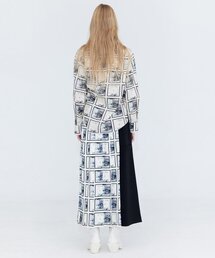 プリーツラップスカート_プリント