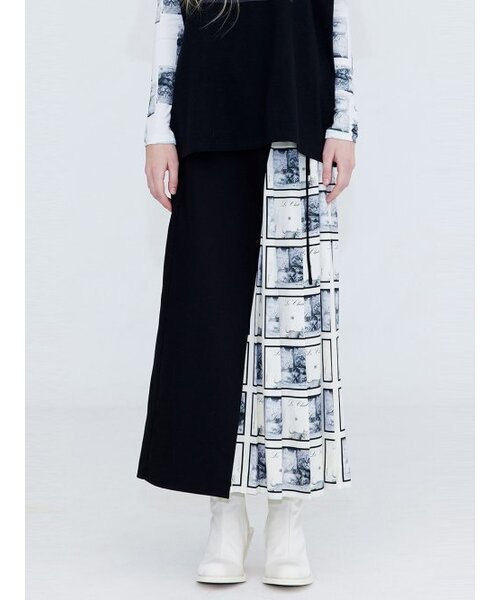 WNDERKAMMER(ブンダーカンマー)の「プリーツラップスカート_プリント(スカート・レディース・その他・MEDIUM/SMALL)」の2枚目の写真