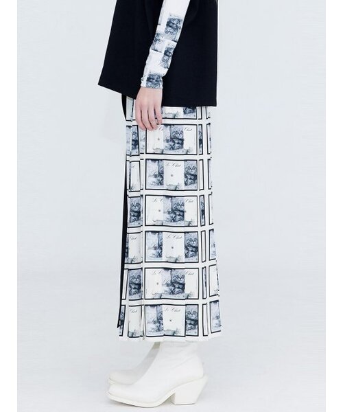 WNDERKAMMER(ブンダーカンマー)の「プリーツラップスカート_プリント(スカート・レディース・その他・MEDIUM/SMALL)」の3枚目の写真