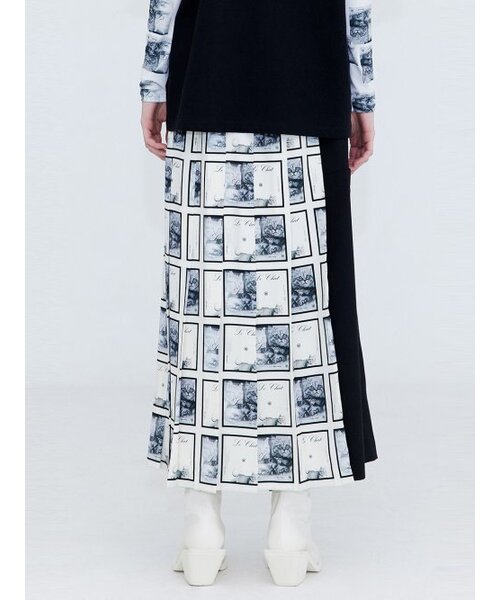 WNDERKAMMER(ブンダーカンマー)の「プリーツラップスカート_プリント(スカート・レディース・その他・MEDIUM/SMALL)」の4枚目の写真