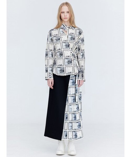 WNDERKAMMER(ブンダーカンマー)の「プリーツラップスカート_プリント(スカート・レディース・その他・MEDIUM/SMALL)」の7枚目の写真