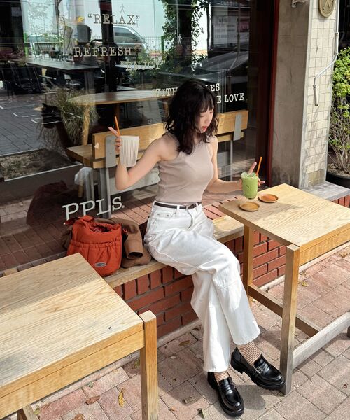 ANOLORCODE WOMAN(アナルロコード ウーマン)の「インシションラインコットンパンツ(3color)(その他パンツ・レディース・アイボリー/ベージュ/ブラック・SMALL/MEDIUM/LARGE)」の13枚目の写真