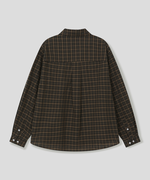 SLOW RECORD HOUSE（スローレコードハウス）の「ヴィンテージチェックシャツ_カーキ（シャツ/ブラウス・レディース・その他・LARGE/SMALL/MEDIUM）」の2枚目の写真